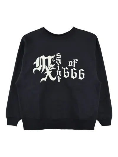 Saint Mxxxxxx Cotton Sweatshirt In Black