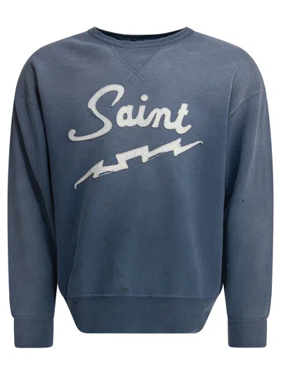 Saint Mxxxxxx Cotton Sweatshirt In Blue