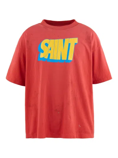 Saint Mxxxxxx Cotton T-shirt In Red