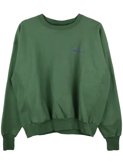 Saint Mxxxxxx Crew-neck Cotton-blend Sweatshirt In Green