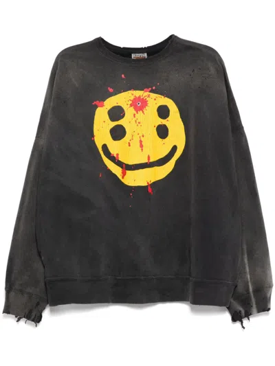 Saint Mxxxxxx Crew-neck Sweatshirt In Black