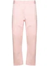 Saint Mxxxxxx Cropped Cotton Chinos In Pink