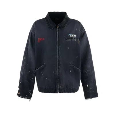 Pre-owned Saint Mxxxxxx Detroit Jacket 'black' | Men's Size L