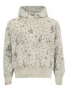 Saint Mxxxxxx Dr. Woo Distressed Printed Cotton-jersey Sweatshirt In Neutrals