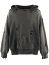 Saint Mxxxxxx Double Face Hoodie In 灰色