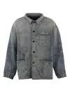 Saint Mxxxxxx Distressed Shirt In Grey