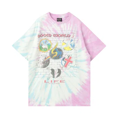 Pre-owned Saint Mxxxxxx Door Wrld Tee 'tie Dye'