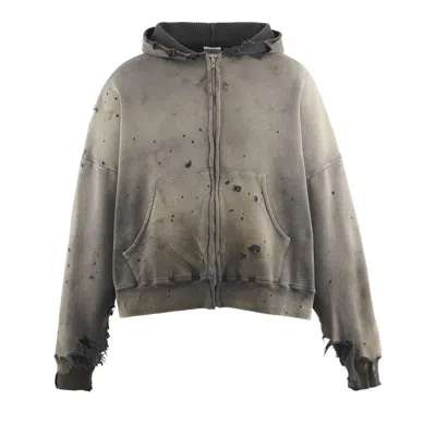 Pre-owned Saint Mxxxxxx Double Face Zip Hoodie 'black' | Men's Size S