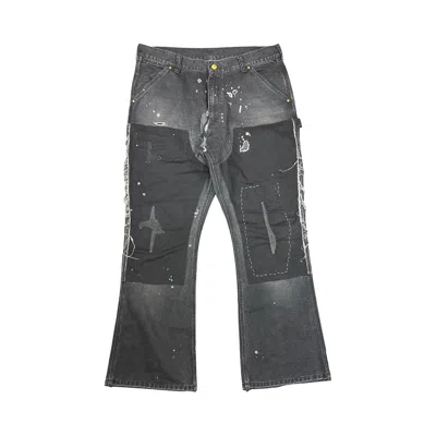 Pre-owned Saint Mxxxxxx Double Knee Duck Pants 'black' | Men's Size Xl