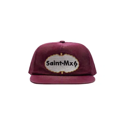 Pre-owned Saint Mxxxxxx Eat Me Hat 'burgundy' | Red | Men's Size Onesize