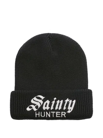Saint Mxxxxxx Embroidered Beanie In Green