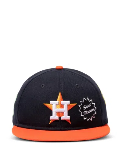 Saint Mxxxxxx Embroidered Logo-patch Cap In Black