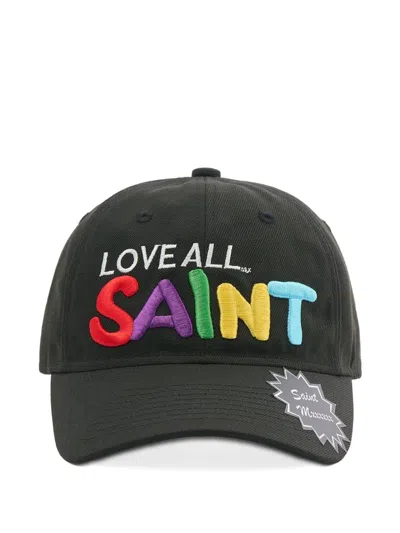 Saint Mxxxxxx Embroidered-logo Baseball Cap In Metallic