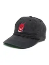 Saint Mxxxxxx Embroidery-motif Cotton Cap In Grau