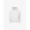 Saint Mxxxxxx Xxxxxx Mens Blue Logo Graphic-print Cotton Hoody Xl In Blue