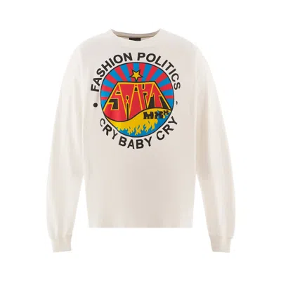 Pre-owned Saint Mxxxxxx Fashion Politics Long-sleeve Tee 'white' | Men's Size Xxl
