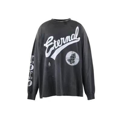 Saint Mxxxxxx × Fear Of God Long Sleeves T-shirt In Black