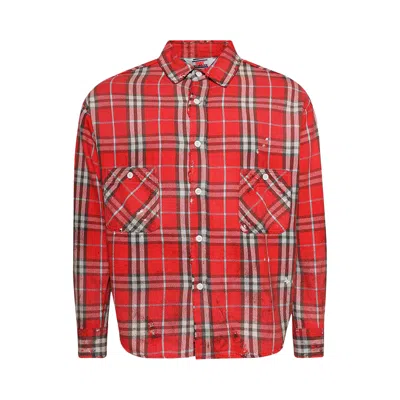 Pre-owned Saint Mxxxxxx Flannel Shirt 'red' | Men's Size S