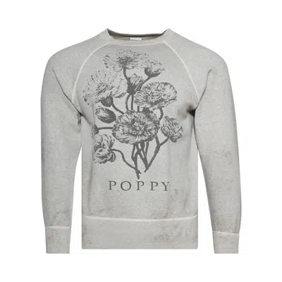 Pre-owned Saint Mxxxxxx Flower Crewneck Sweatshirt 'grey' | Men's Size Xl