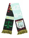 Saint Mxxxxxx Fringe Graphic Scarf In Multi