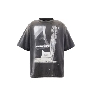 Saint Mxxxxxx Furious 7 Short Sleeve Tee In Animal Print