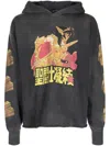 Saint Mxxxxxx Graphic-print Cotton Hoodie In Grey