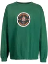 Saint Mxxxxxx Graphic-print Cotton Sweatshirt In Green