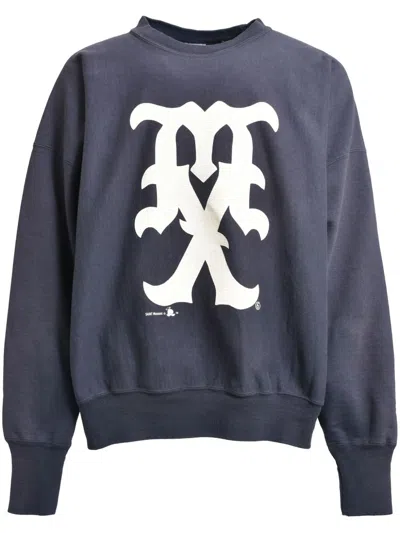 Saint Mxxxxxx Graphic-print Sweatshirt In 蓝色