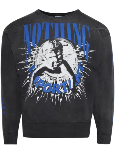 Saint Mxxxxxx X Kosuke Kawamura Nothing Important Sweatshirt In Schwarz