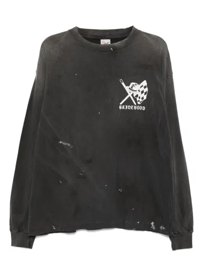 Saint Mxxxxxx Graphic-print T-shirt In Black