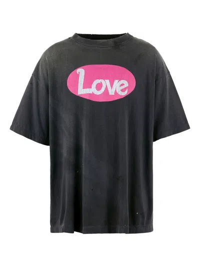 Saint Mxxxxxx Graphic-print T-shirt In Black