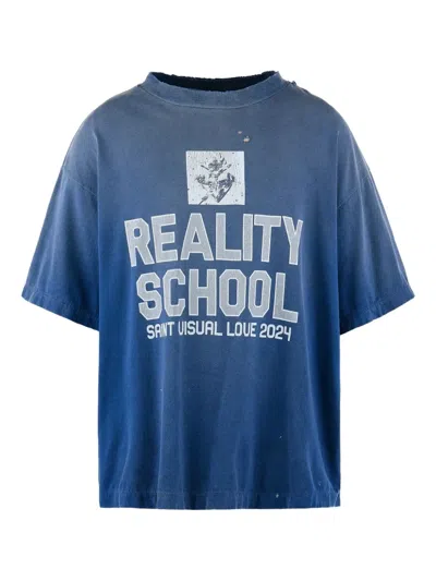 Saint Mxxxxxx Graphic-print T-shirt In Blue