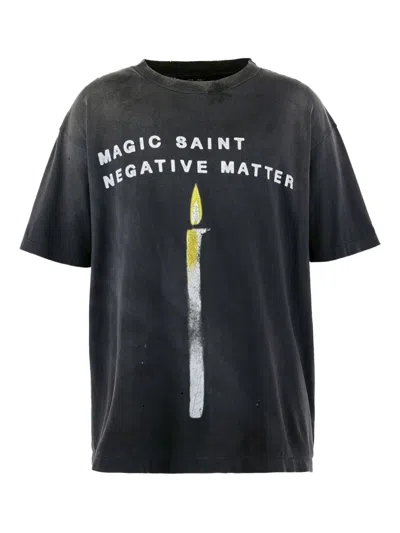 Saint Mxxxxxx Graphic-print T-shirt In Black