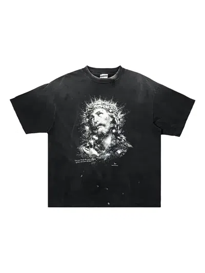 Saint Mxxxxxx Graphic-print T-shirt In Black