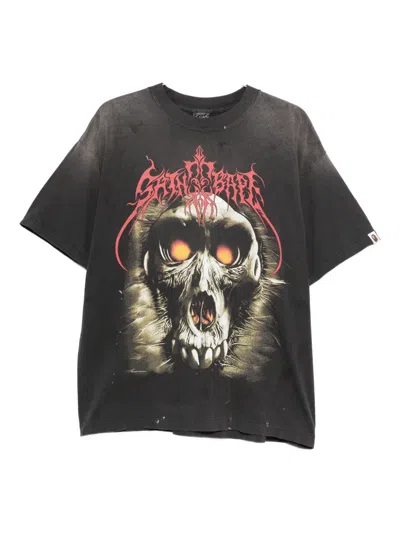 Saint Mxxxxxx Graphic-print T-shirt In Black