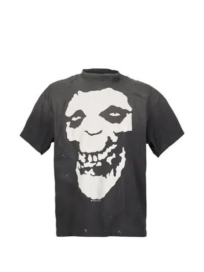 Saint Mxxxxxx Graphic Print T-shirt In Black