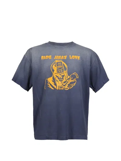 Saint Mxxxxxx Graphic Print T-shirt In Blue