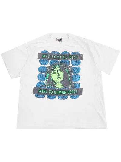 Saint Mxxxxxx Graphic-print T-shirt In White