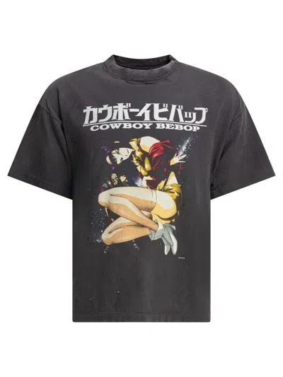 Saint Mxxxxxx Graphic Print T-shirt With Relaxed Fit In Black