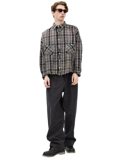 Saint Mxxxxxx Grey Button-down Shirt