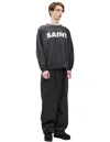 Saint Mxxxxxx Logo-print Sweatshirt In Grey