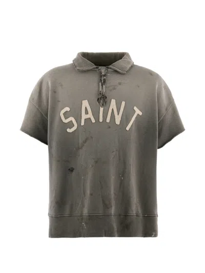 SAINT MXXXXXX GREY SOLID SWEATSHIRT