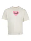 Saint Mxxxxxx Heart-print T-shirt In Neutral