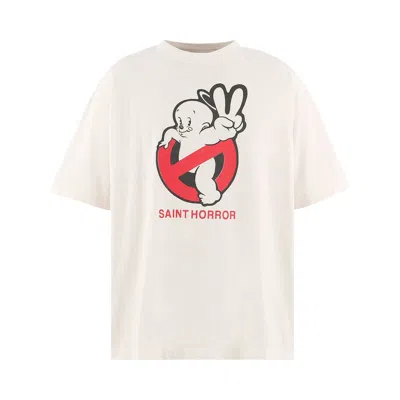 Pre-owned Saint Mxxxxxx Horror Short-sleeve T-shirt 'white' | Men's Size Xxl
