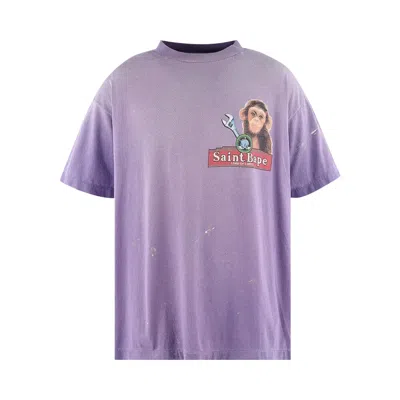 Pre-owned Saint Mxxxxxx House Short Sleeve T-shirt 'purple' | Men's Size M