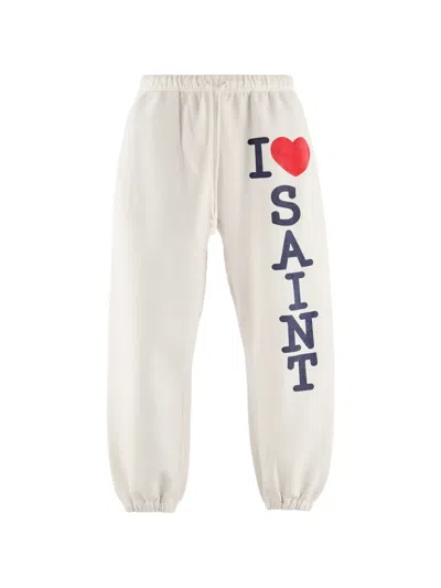 Saint Mxxxxxx I Love Saint Track Pants In White