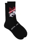 Saint Mxxxxxx Intarsia-knit Ankle Socks In Black