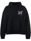 Saint Mxxxxxx Logo Cotton Hoodie In Black