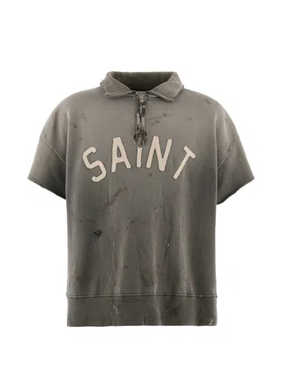 SAINT MXXXXXX SAINT MXXXXXX LOGO COTTON POLO SHIRT