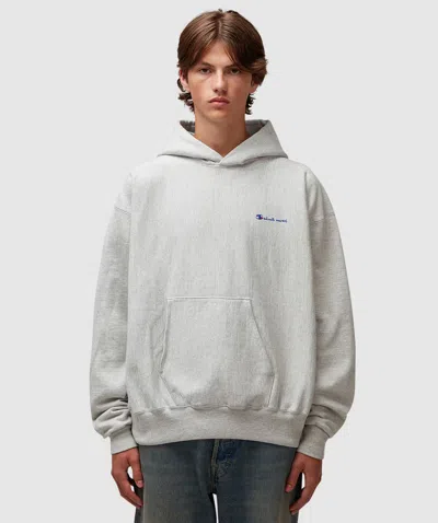 Saint Mxxxxxx Logo Hoodie In Grey